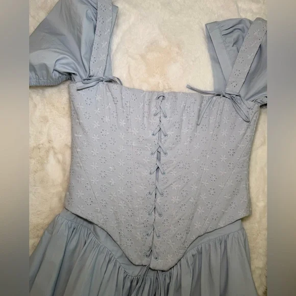 House of CB Broderie Anglaise Corset Bodice Mini dress
Size Medium - Picture 6 of 12